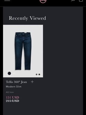 Ag Adriano Goldschmied Skinny Tellis Jeans — Deep Indigo Blue